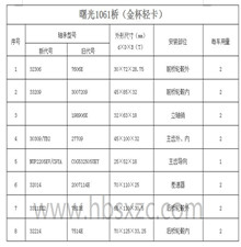 曙光1061桥（金杯轻卡）